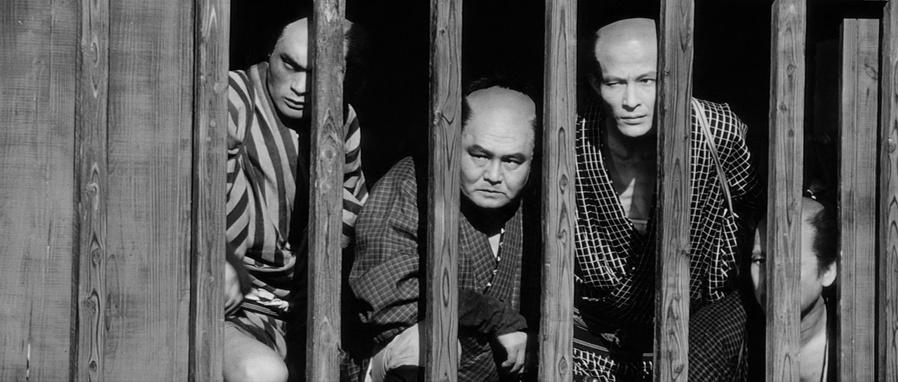 Townspeople behind bars